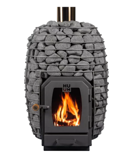 HUUM HIVE Wood 13 kW – SET (ovn + stein / pakke med pipe)